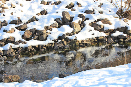 Photography winter rivulet