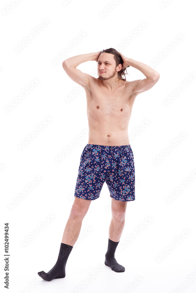 Fototapeta premium photo shoot men in the studio