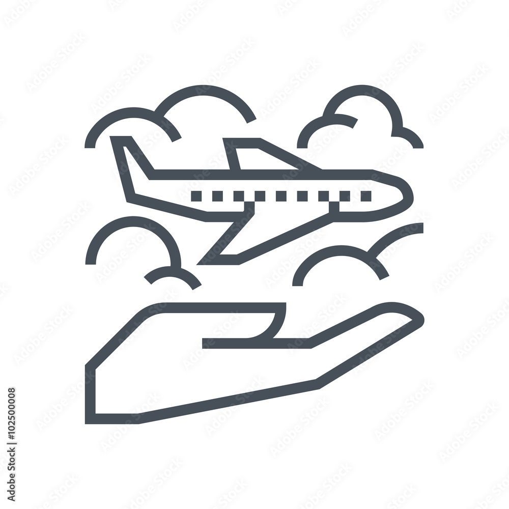 Travel insurance icon Travel insurance icon