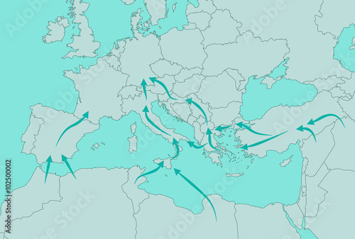 Wege der Flüchtlinge