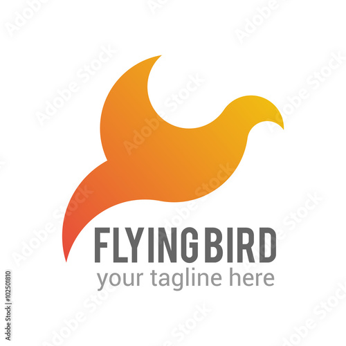 Abstract Bird logo template. Abstract Bird icon. Business logo template. Minimal design. Vector