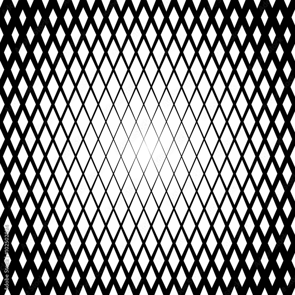Fototapeta premium Background with gradient of diamond shaped cells grid