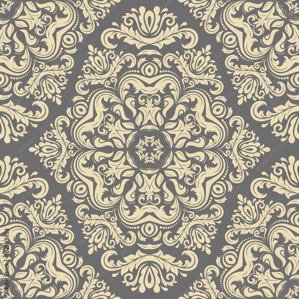 Oriental vector classic ornament. Seamless abstract background Oriental vector classic ornament. Seamless abstract background