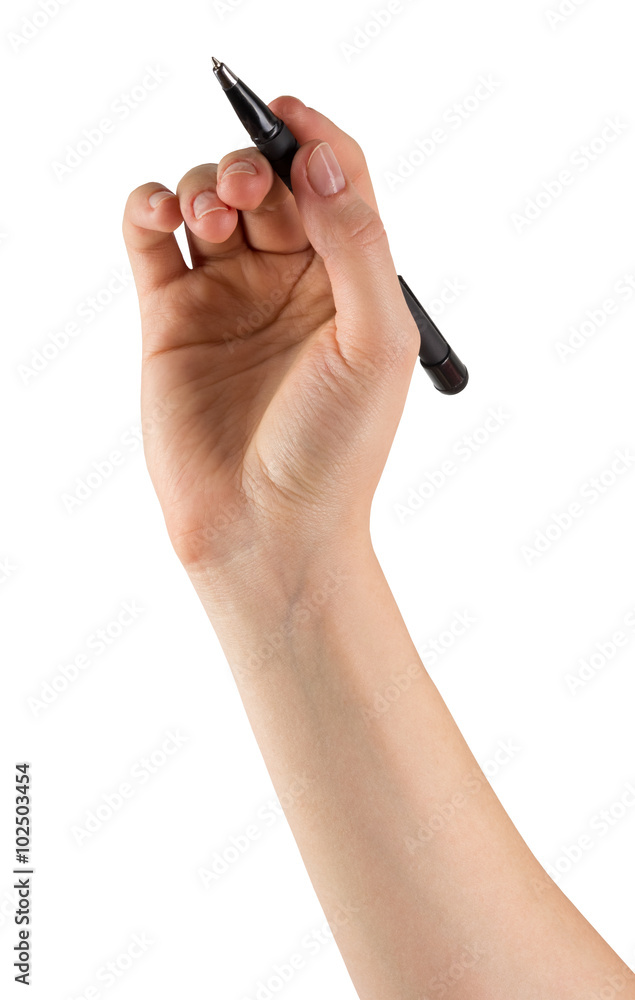Hand writting on a glass by a felt tip pen isolated on white background Hand writting on a glass by a felt tip pen isolated on white background