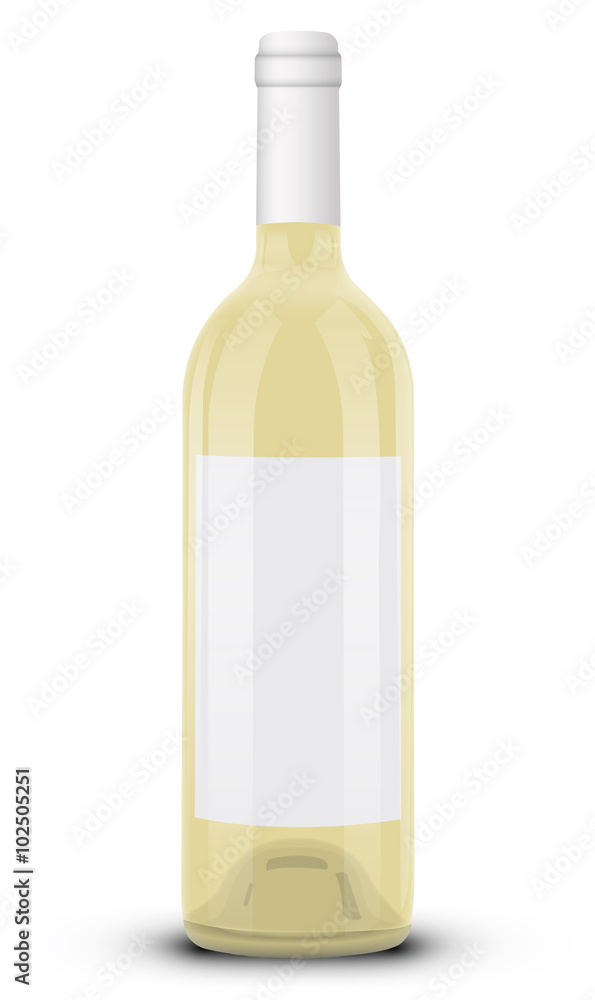 Bouteille de vin blanc 02