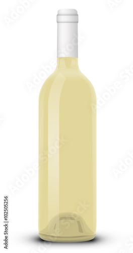 Bouteille de vin blanc 03