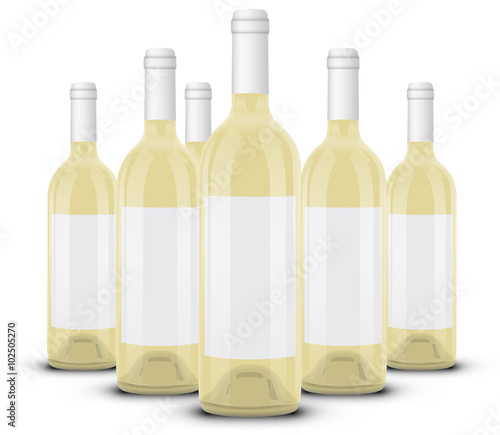 Bouteille de vin blanc 05