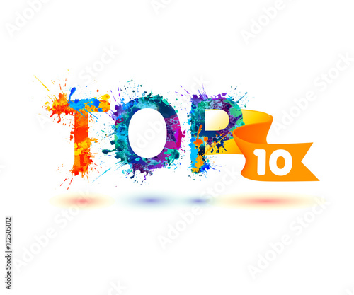 TOP 10. Rainbow splash paint