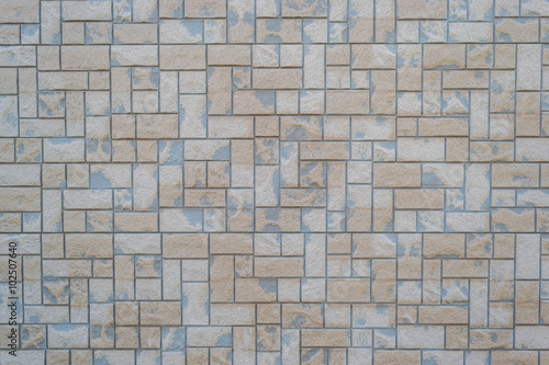 stone bricks wall at home in japan