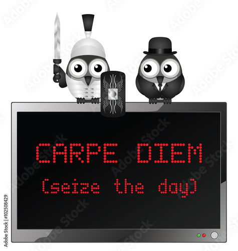 Comical Latin Carpe Diem 