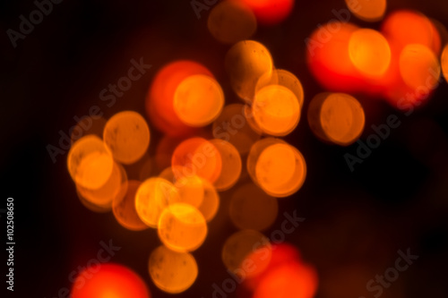 orange lights blur background