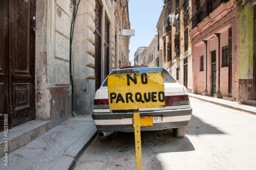 road sign not parking photo