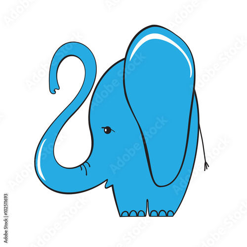 Abstract elephant