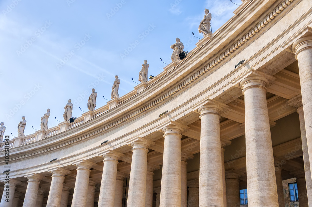 Rome Saint Peters Colonnade Rome Saint Peters Colonnade