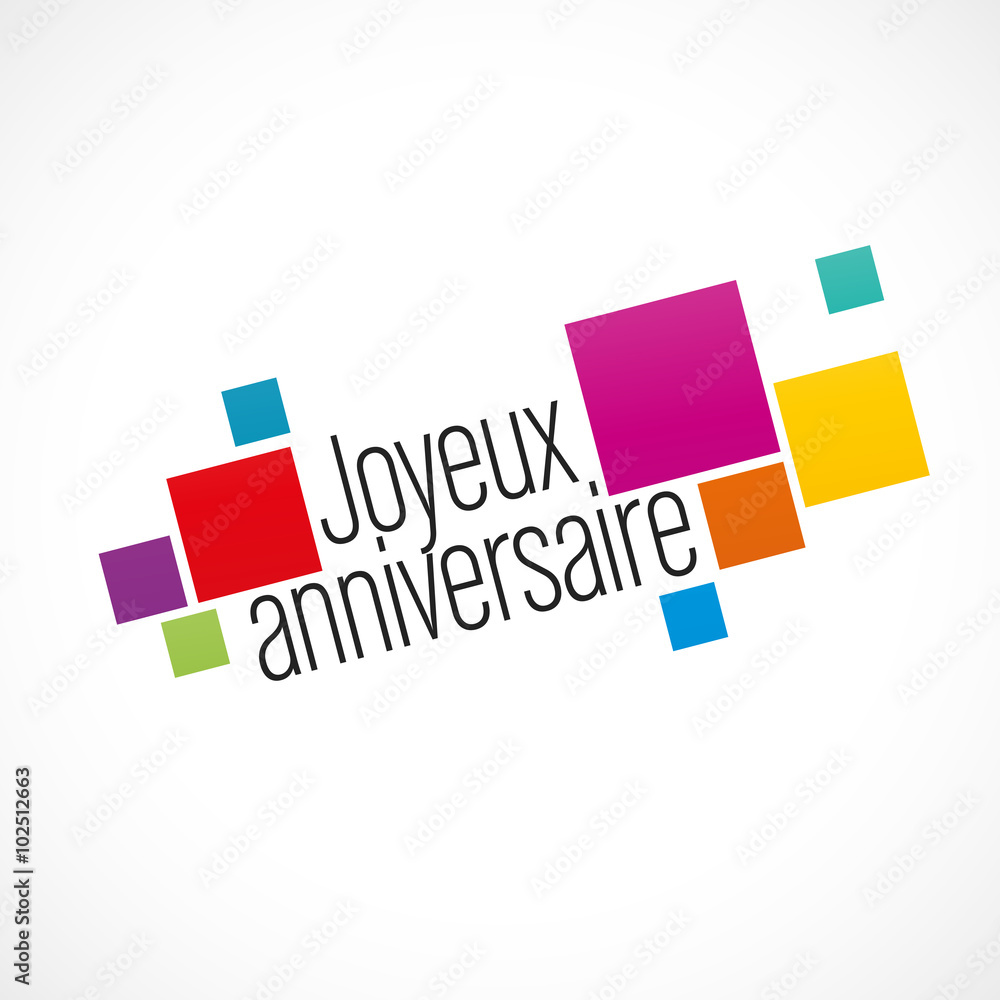 Fototapeta premium joyeux anniversaire