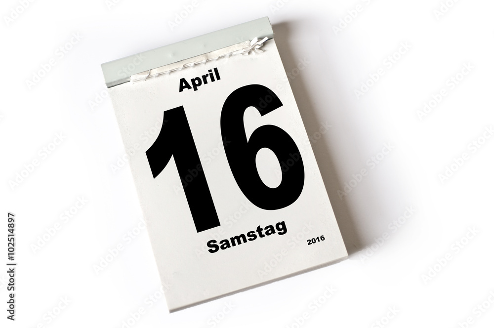 16. April 2016 16. April 2016