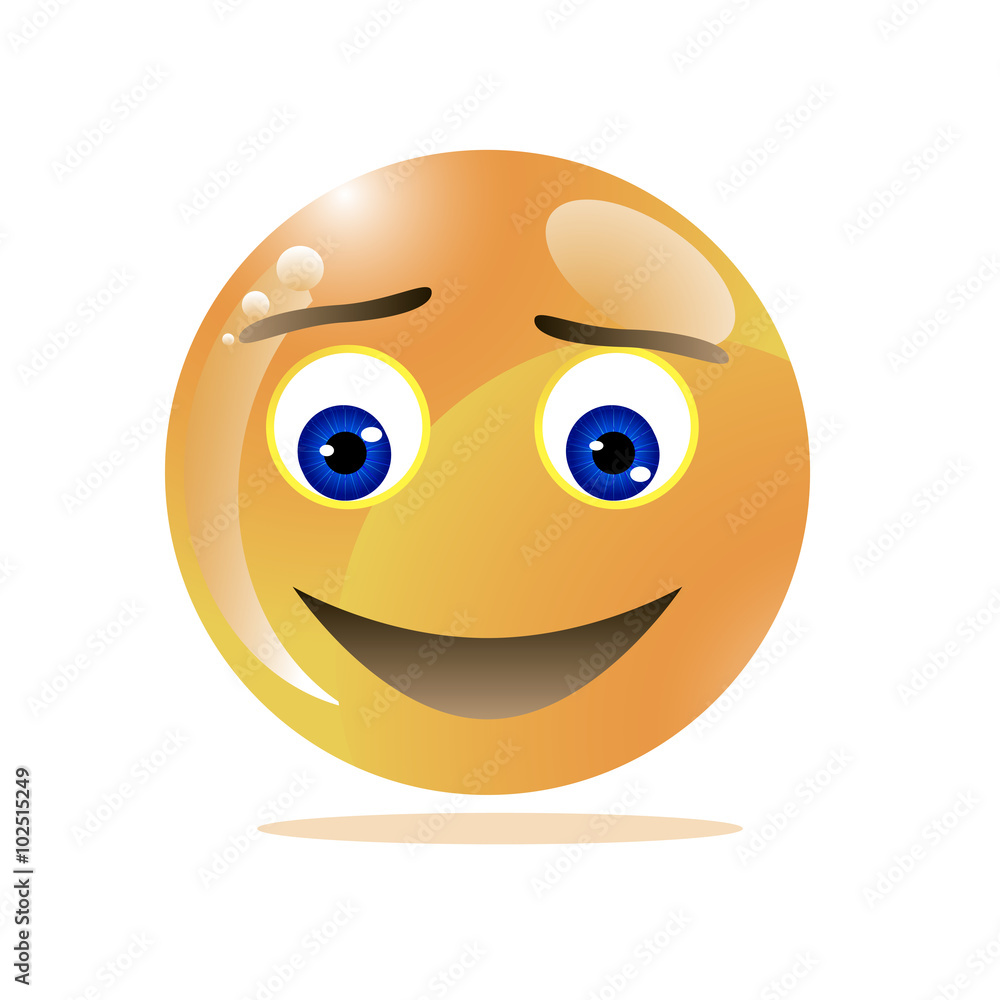 Fototapeta premium happy emoticon vector illustration