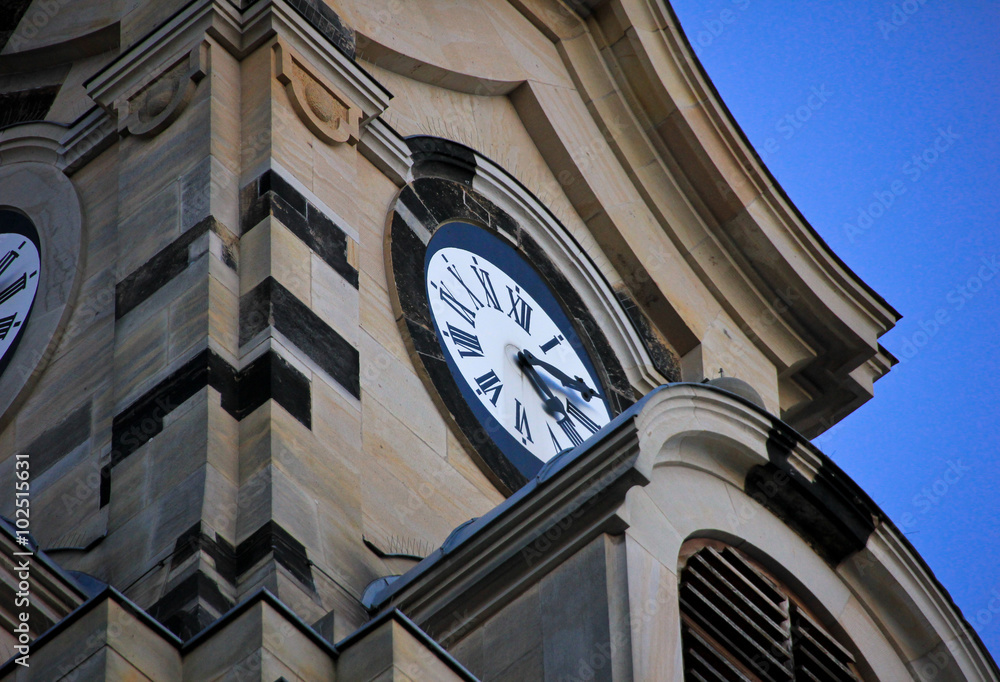 Clock on the Frauenkirche, Dresden