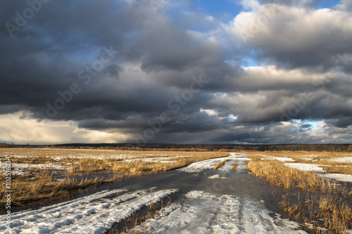 road in field