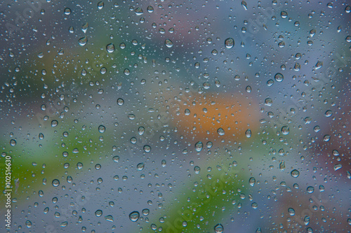 Regen op het raam photo