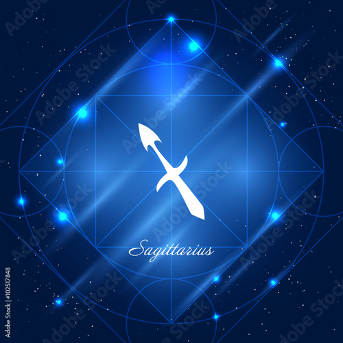 Sagittarius sign of the zodiac