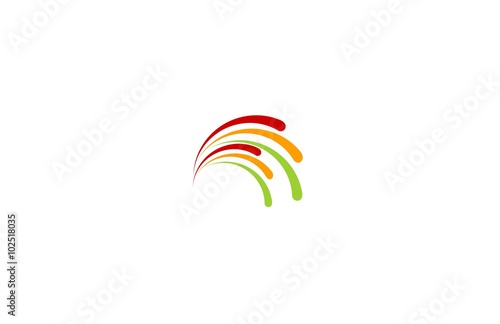 line splash colorful logo