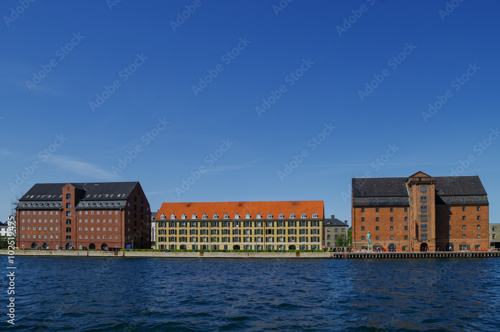 Cityscape. Canal and people.Copenhagen, Denmark Cityscape. Canal and people.Copenhagen, Denmark