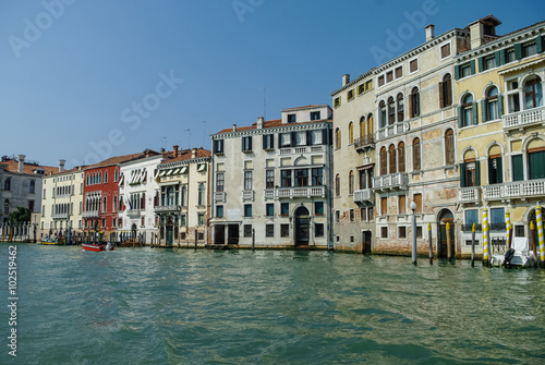 Beautiful classical buildings on the Grand Canal, Venice, Italy © smoke666