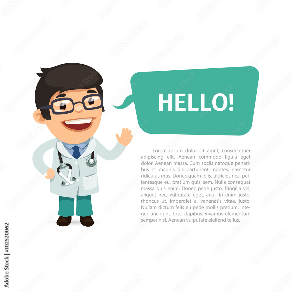 Doctor Saying Hello Poster Doctor Saying Hello Poster