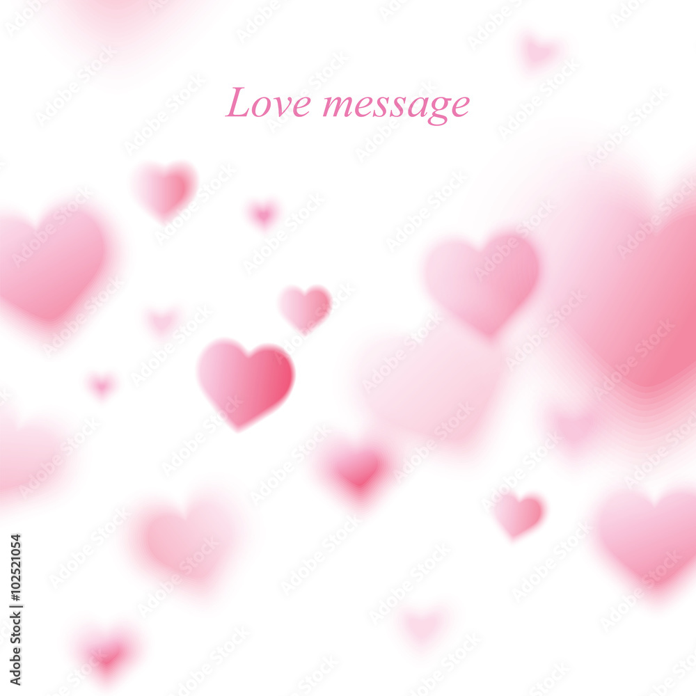 vector love heart postcard background