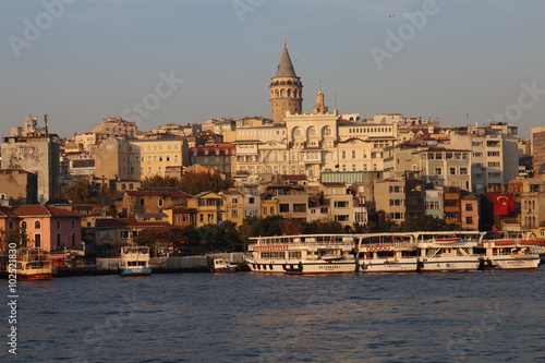 City of Istanbul with Galata tower, Turkey