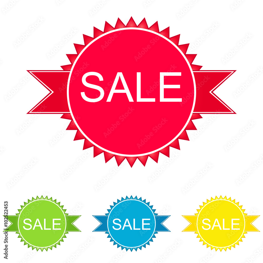 Set of colorful sale banners Set of colorful sale banners