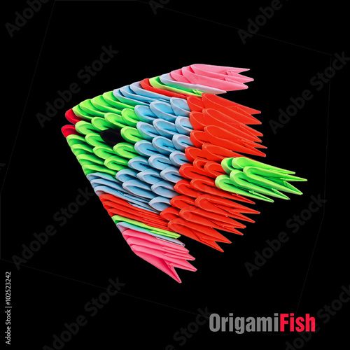 Origami tropical fish