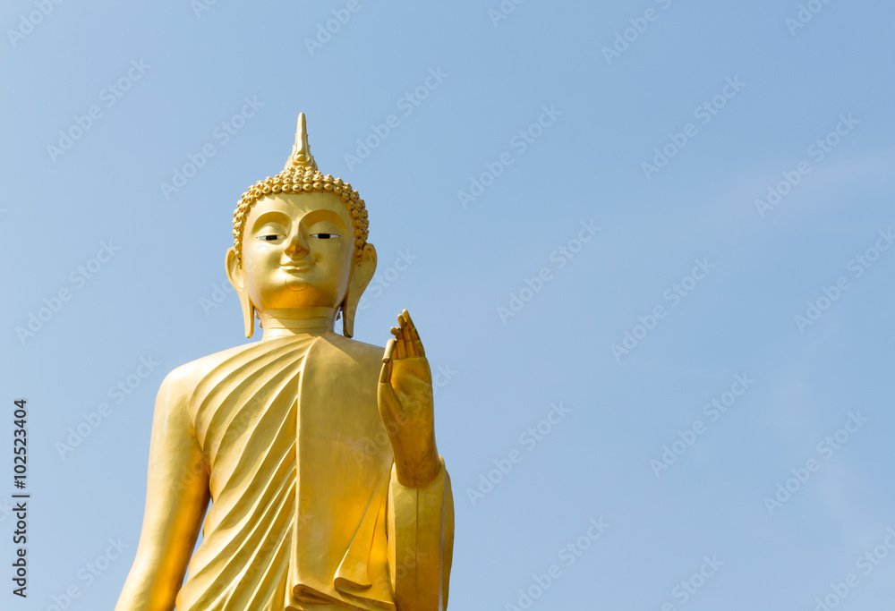 old Buddha statue of Thai temple old Buddha statue of Thai temple
