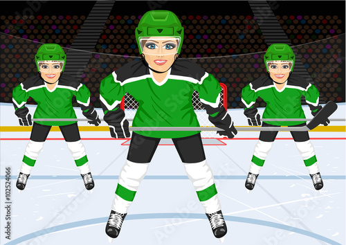 female ice hockey team