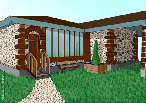 house in the village