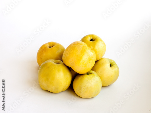 Yellow autumn apples