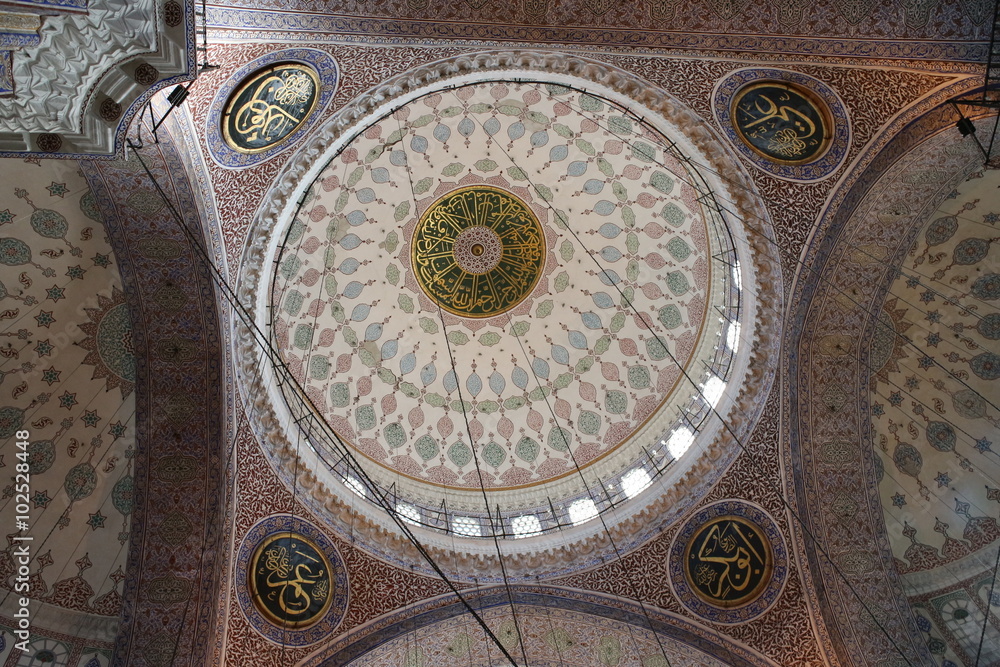 Cupola of mosque in Istanbul, Turkey