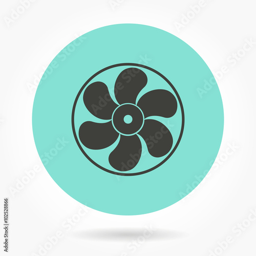 Fan - vector icon.