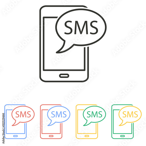 SMS - vector icon.