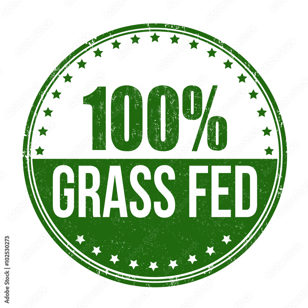 Фотография 100 percent grass fed stamp
