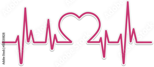 Vector latidos del corazón