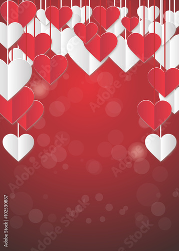 Tarjeta corazones San Valentín 