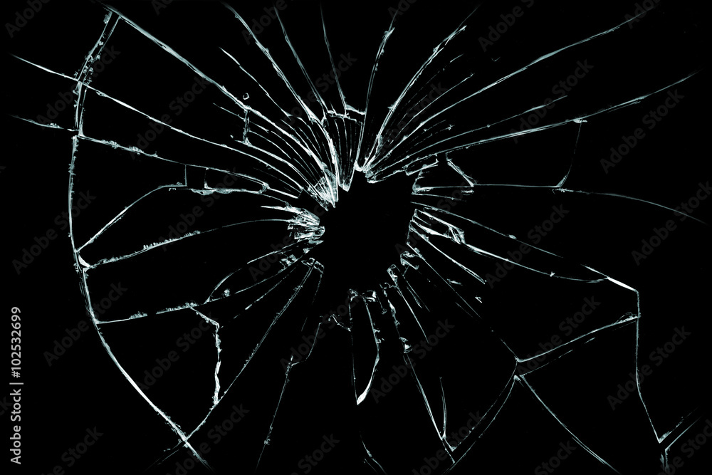 Broken glass texture. Isolated realistic cracked glass effect, concept  element. Stock 写真 | Adobe Stock