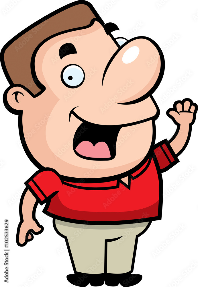 Obraz premium Man Waving