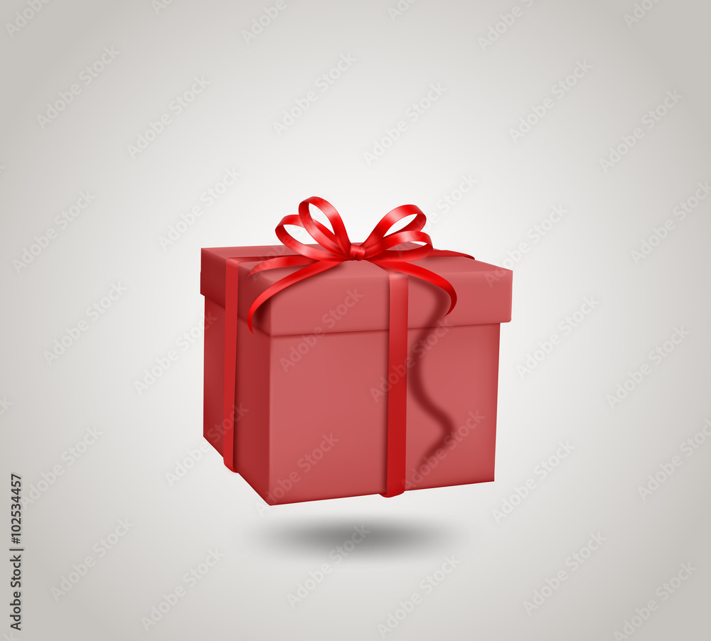 Obraz premium Gift box with ribbon bow