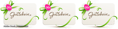 Ostern - Gutschein Karten Set mit Beträgen