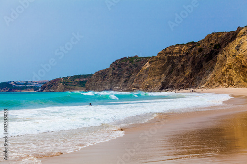 paradise beach. beautiful sandy beach. coast beach