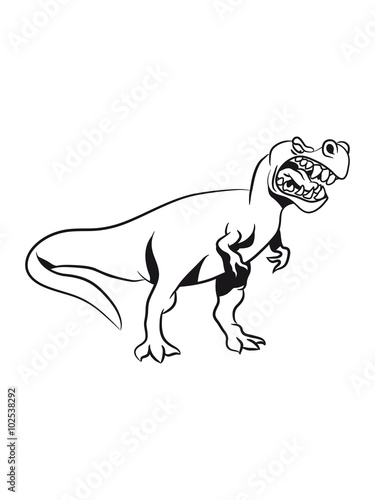 Dinosaur T-Rex Tyrannosaurus Rex aggressive