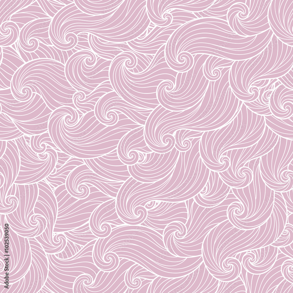 Abstract hand-drawn pattern, waves background. Abstract hand-drawn pattern, waves background.